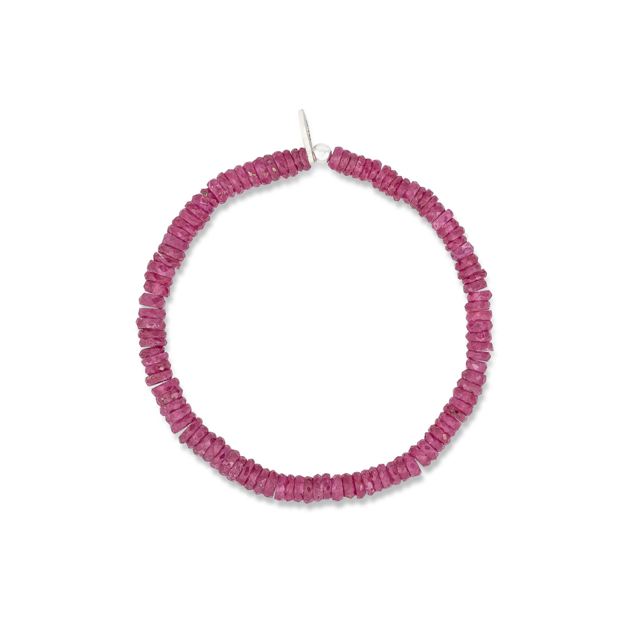 Pink Sapphire Beaded Bracelet