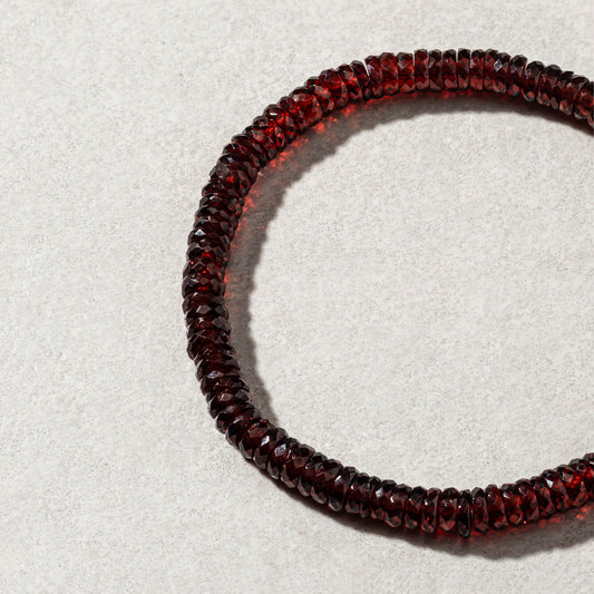 Garnet Beaded Bracelet
