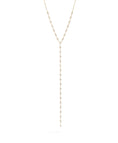 Load image into Gallery viewer, Yellow Gold Moissanite Round Brilliant Lariat Necklace 3.50cts

