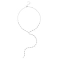Load image into Gallery viewer, White Gold Moissanite Round Brilliant Lariat Necklace
