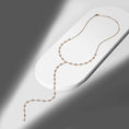Load image into Gallery viewer, Yellow Gold Moissanite Round Brilliant Lariat Necklace 3.50cts
