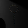 Load image into Gallery viewer, Yellow Gold Moissanite Round Brilliant Lariat Necklace 3.50cts
