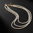 Load image into Gallery viewer, 4mm Freshwater Pearl Beaded Adjustable Necklace
