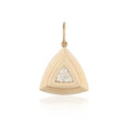 Load image into Gallery viewer, Yellow Gold Diamond Trilliant Triangle Pendant

