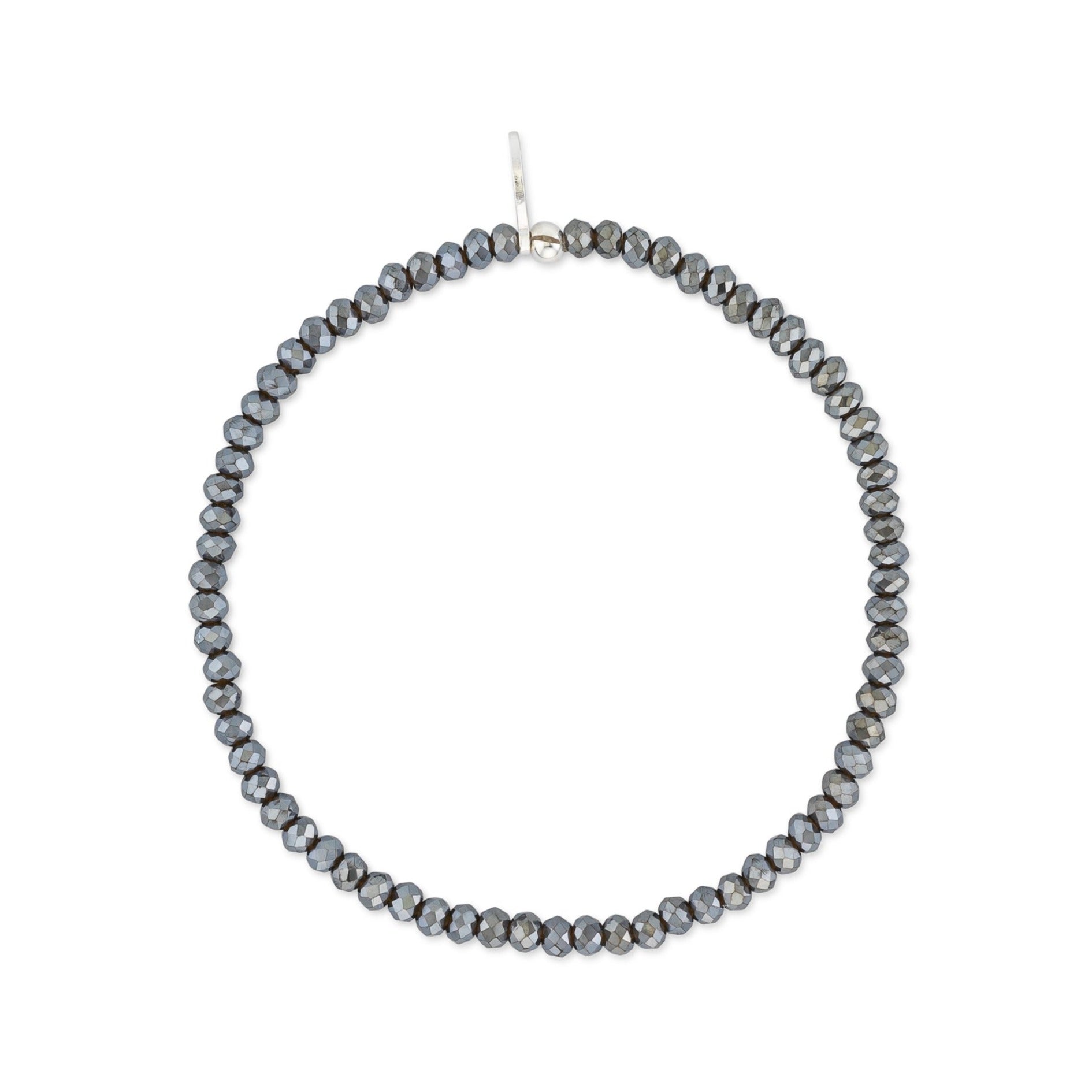 2mm Metallic Gray Bracelet