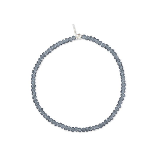 2mm Sheer Blue Quartz Bracelet