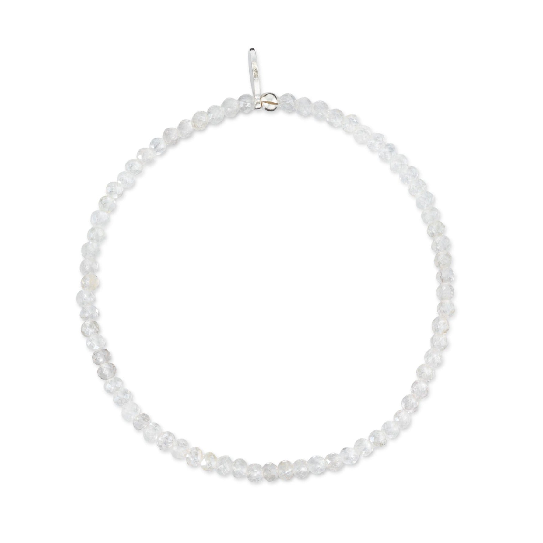 2mm Sheer White Moonstone Bracelet