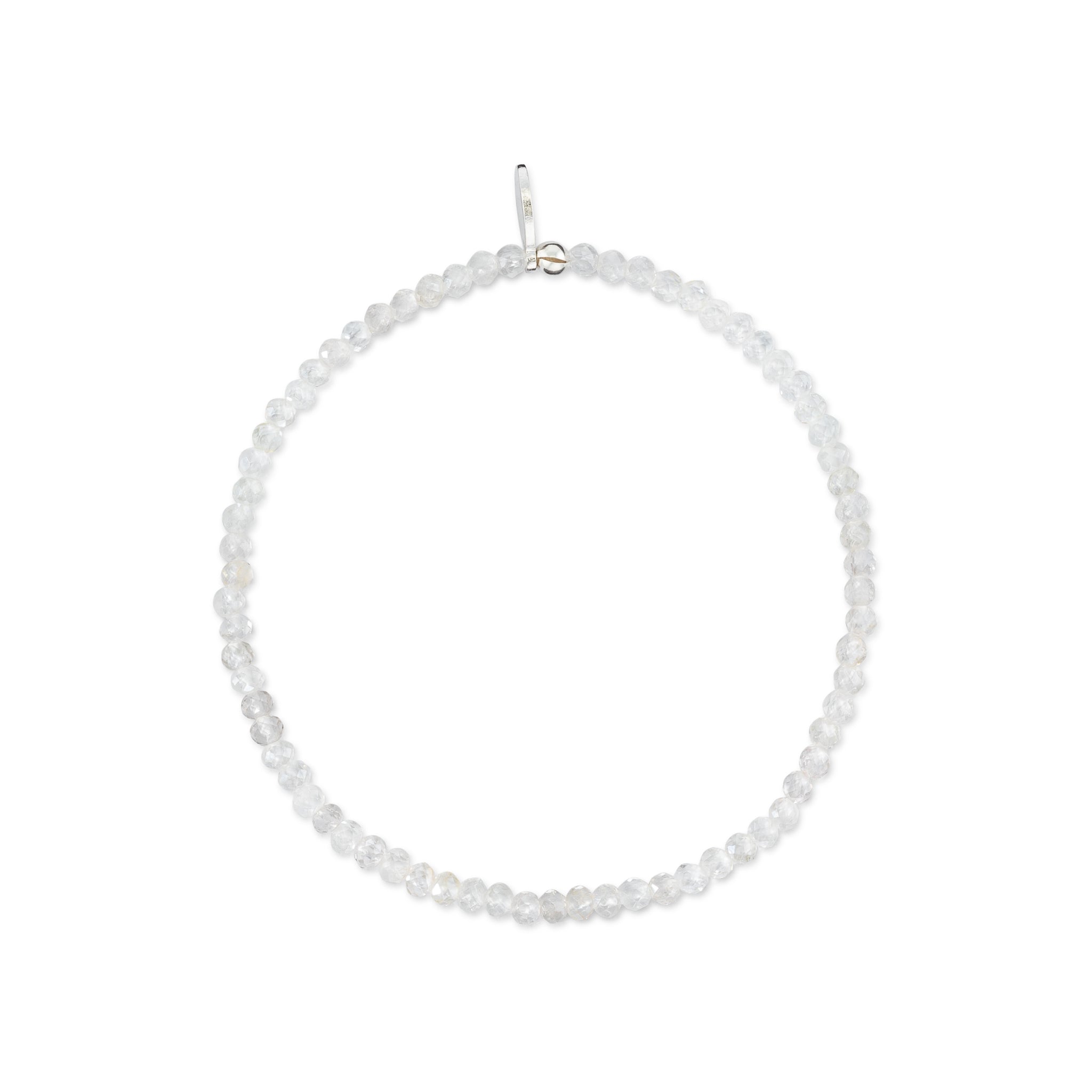 2mm Sheer White Moonstone Bracelet