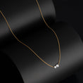 Load image into Gallery viewer, 14 Karat Yellow Gold Aspen Air Two Diamond Necklace
