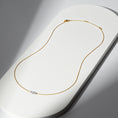 Load image into Gallery viewer, 18 Karat Yellow Gold Aspen Air Three Diamond Necklace
