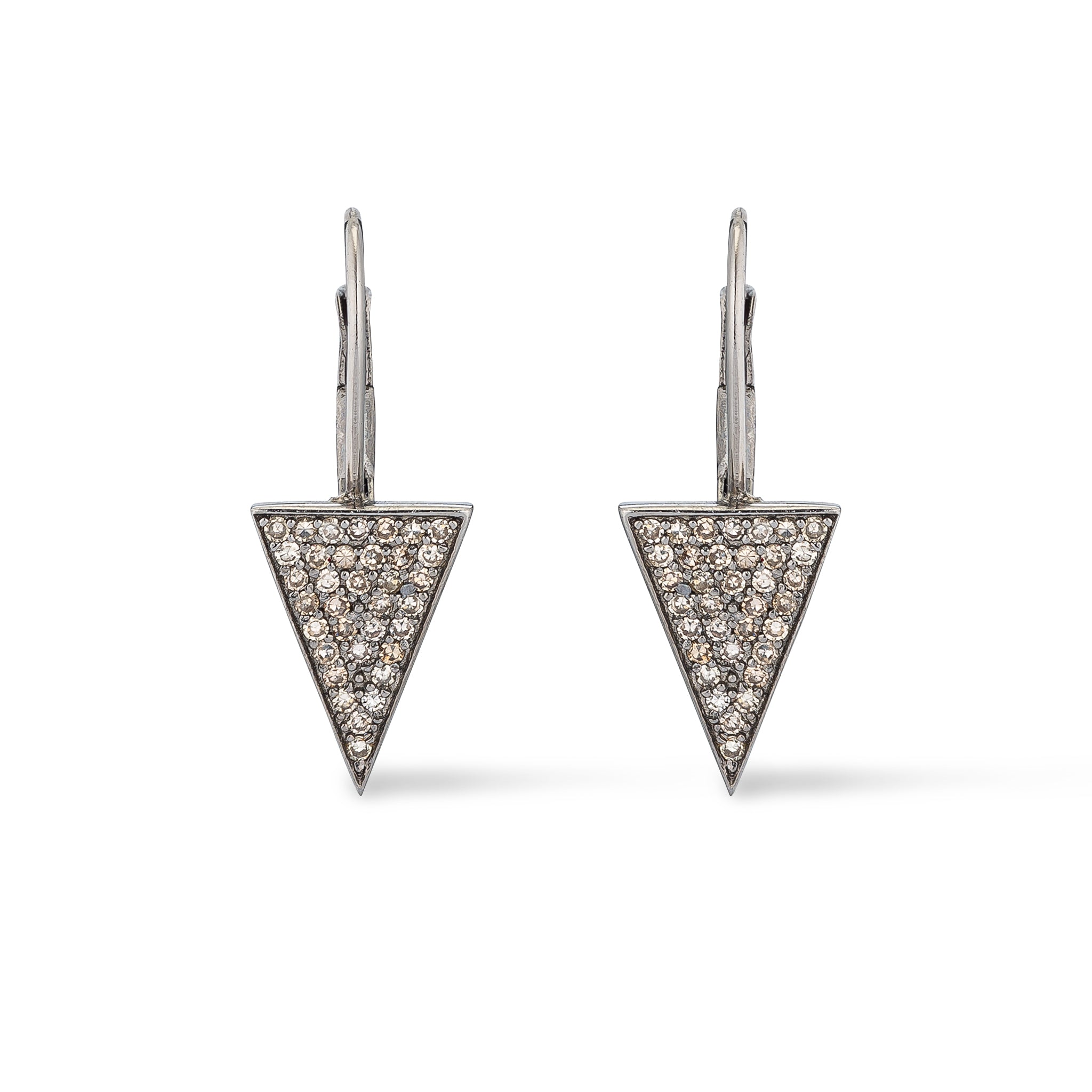 Sterling and Diamond Spike Earring