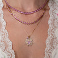 Load image into Gallery viewer, Extra Large Yellow Gold and Diamond Disk Pendant
