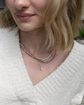 Load image into Gallery viewer, Rose Gold Half Bezel All The Way 13.00cts Round Diamond 17.00" Tennis Necklace
