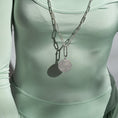 Load image into Gallery viewer, White Gold Jumbo Diamond Disk Pendant
