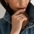 Load image into Gallery viewer, 14 Karat White Gold Diamond Knuckle Ring
