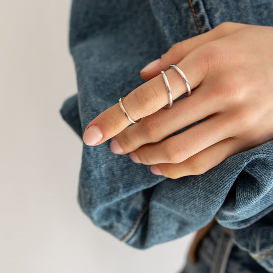 14 Karat White Gold Knuckle Ring