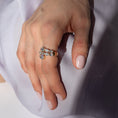 Load image into Gallery viewer, 18 Karat Yellow Gold Oval Diamond Triple Wrap Ring
