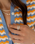 Load image into Gallery viewer, 18 Karat Yellow Gold Diamond Cascading Ring
