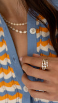 Load image into Gallery viewer, 18 Karat Yellow Gold Diamond Cascading Ring
