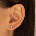 Load image into Gallery viewer, .50ctw 4mm Natural Diamond Stud Earrings
