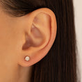 Load image into Gallery viewer, .50ctw 4mm Natural Diamond Stud Earrings
