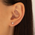 Load image into Gallery viewer, .50ctw 4mm Natural Diamond Stud Earrings
