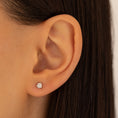 Load image into Gallery viewer, .30ctw 3.5mm Natural Diamond Stud Earrings
