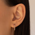 Load image into Gallery viewer, Round Large 15mm Diamond Hoops
