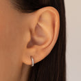 Load image into Gallery viewer, Round Small 10mm Diamond Hoops
