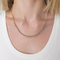 Load image into Gallery viewer, Yellow Gold Diamond Drop Bezel Ball Chain Necklace
