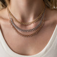 Load image into Gallery viewer, Yellow Gold Diamond Drop Bezel Ball Chain Necklace
