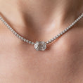 Load image into Gallery viewer, 18 Karat White Gold Mosaic 4.25cts Diamond 16.00" Tennis Necklace
