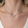 Load image into Gallery viewer, 18 Karat White Gold Mosaic 4.25cts Diamond 16.00" Tennis Necklace
