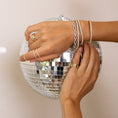Load image into Gallery viewer, 14 Karat White Gold Full Diamond Link Bracelet
