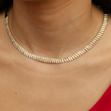14 Karat Diamond Wave Necklace
