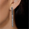 Load image into Gallery viewer, 18 Karat Emerald Cut Diamond Earrings
