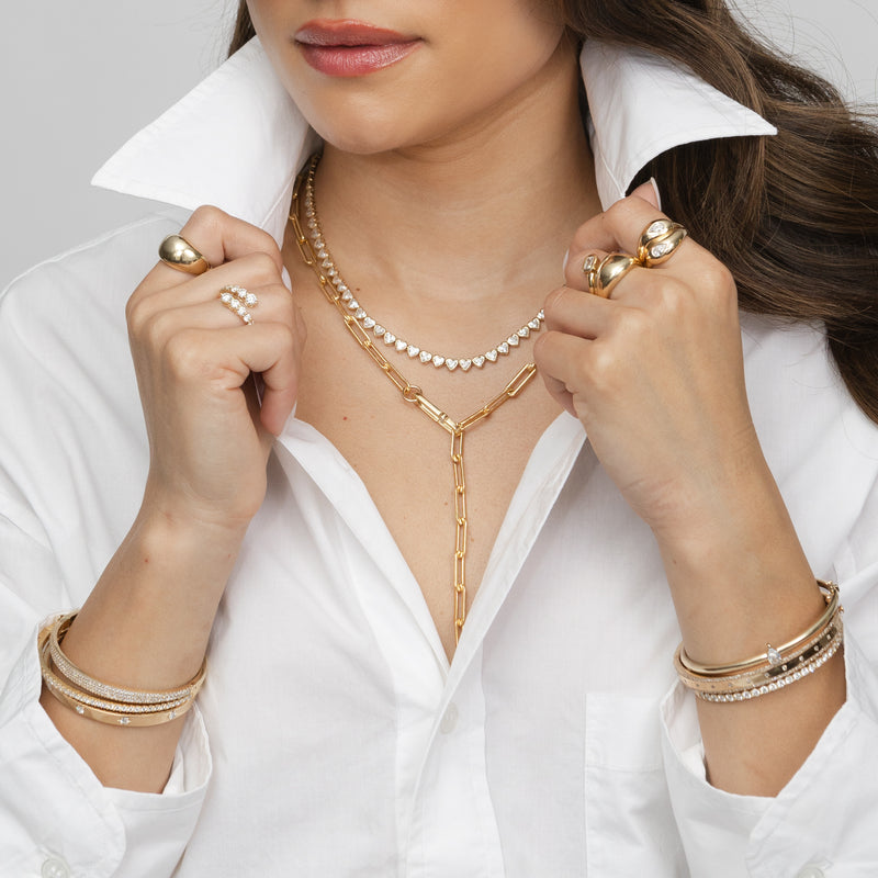 Diamond Tennis Necklace and Bracelet Set - Alexis Jae Jewelry