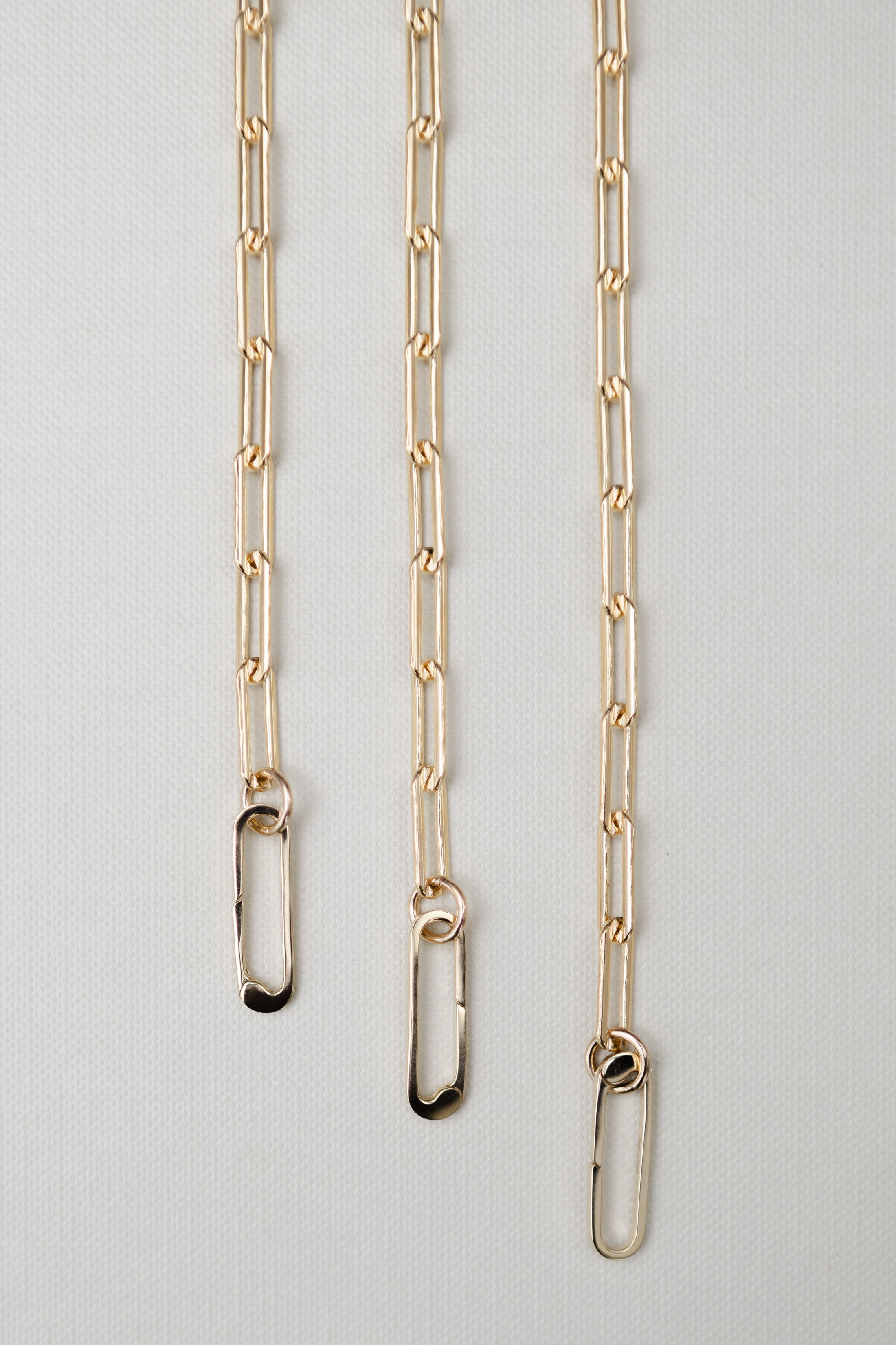 Gold Filled Chain Large Clasp Necklace