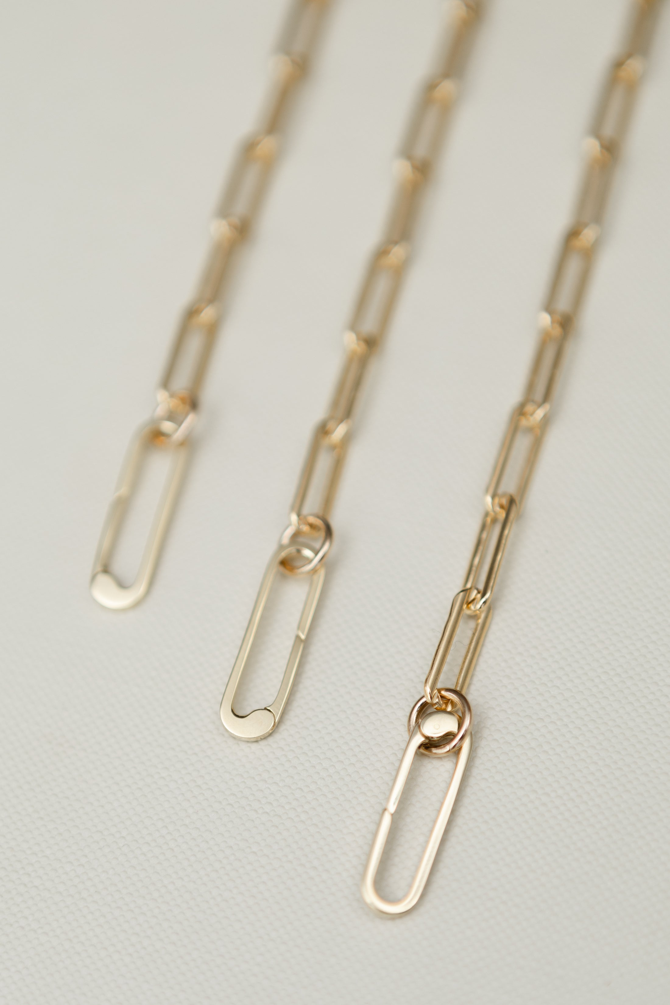 Gold Filled Chain Large Clasp Necklace