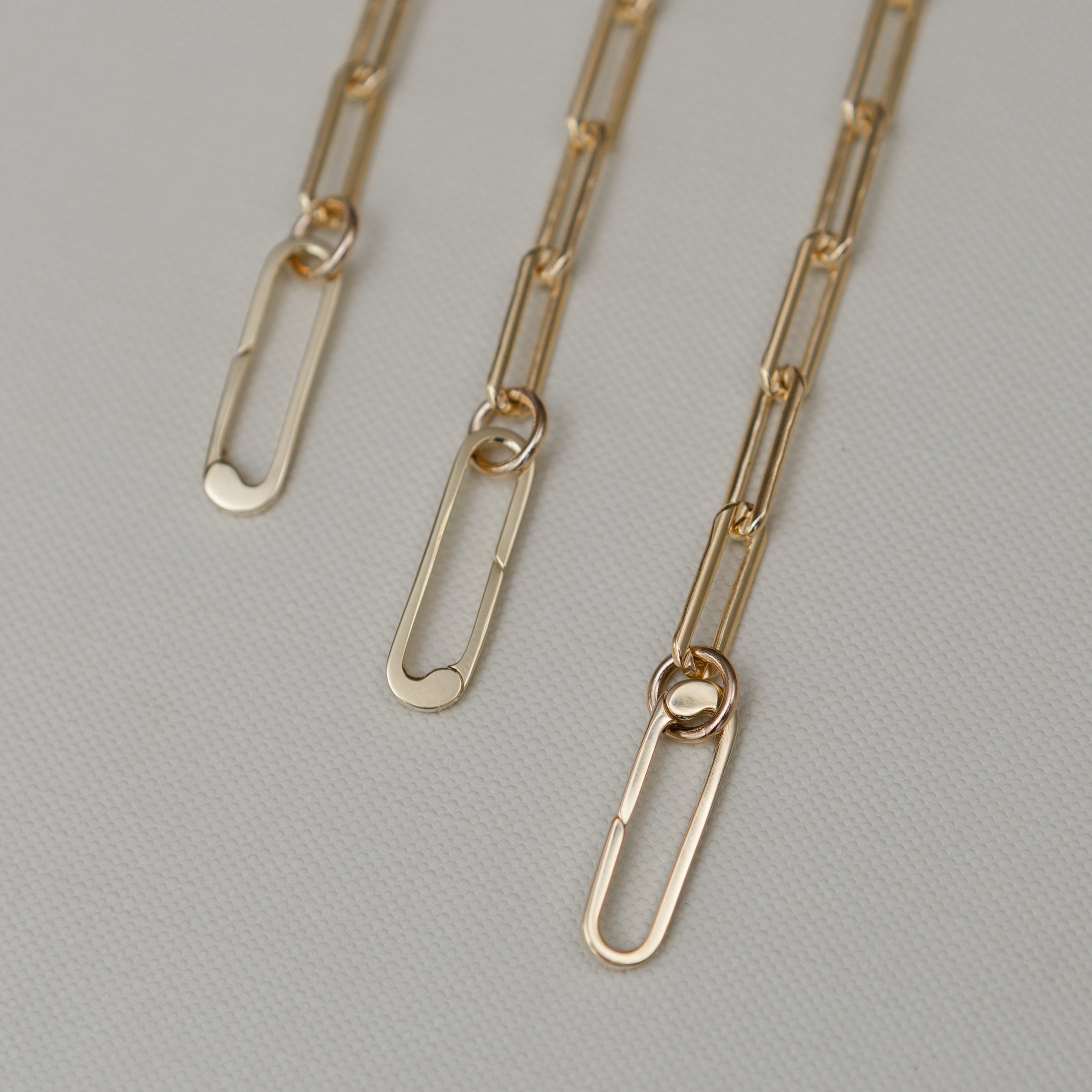 Gold Filled Chain Large Clasp Necklace