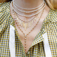 Load image into Gallery viewer, Yellow Gold Fancy Shape 7.00cts Diamond Lariat Necklace
