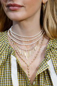 Load image into Gallery viewer, Yellow Gold Fancy Shape 7.00cts Diamond Lariat Necklace
