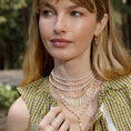Load image into Gallery viewer, Mixed Size Freshwater Fixed Beaded Necklace 26.00"
