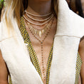 Load image into Gallery viewer, Yellow Gold Fancy Shape 7.00cts Diamond Lariat Necklace
