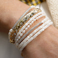 Load image into Gallery viewer, 14 Karat Gold Diamond Speckle Hinge Bracelet
