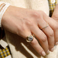 Load image into Gallery viewer, 14 Karat Yellow Gold Moissanite Heart Signet Pinky Ring
