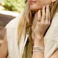 Load image into Gallery viewer, 14 Karat Two Tone Multi Shape Diamond Bracelet

