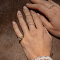 Load image into Gallery viewer, 14 Karat Yellow Gold Diamond Knuckle Ring

