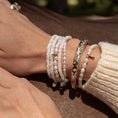 Load image into Gallery viewer, 14 Karat Gold Diamond Speckle Hinge Bracelet

