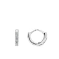 Load image into Gallery viewer, Round Itsy 8mm Single Diamond Huggie
